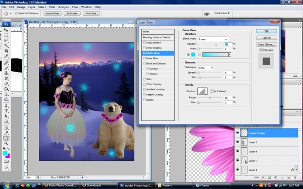 Creation of A dancers dreamland: Step 12
